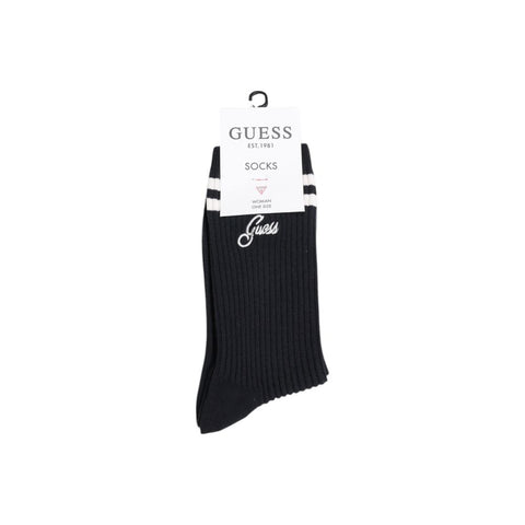 Black Cotton Sock Guess Active