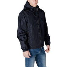 Blue Polyamide Jackets & Coat Armani Exchange
