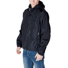 Blue Polyamide Jackets & Coat Armani Exchange