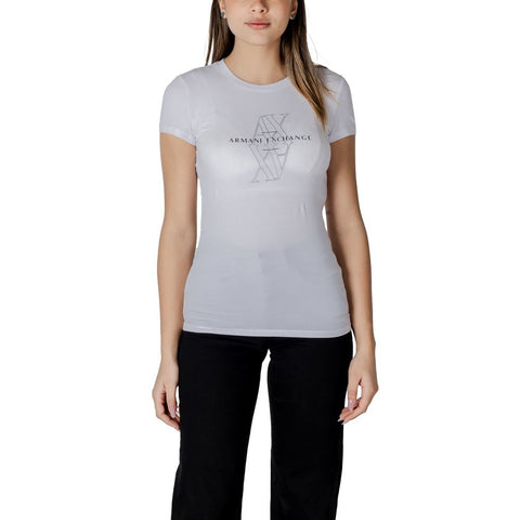White Cotton T-Shirt Armani Exchange