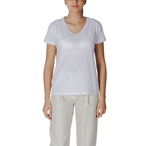 White Cotton T-Shirt Armani Exchange