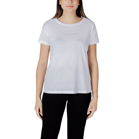 White Cotton T-Shirt Armani Exchange