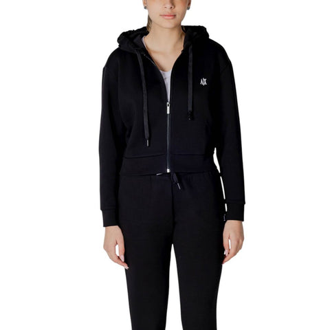 Black Cotton Hoody Armani Exchange