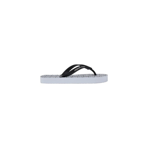 White Rubber Flip-Flop Sandal Armani Exchange