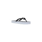 Armani Exchange White Rubber Flip-Flop Sandals