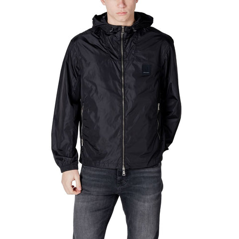 Black Polyamide Jackets & Coat Armani Exchange