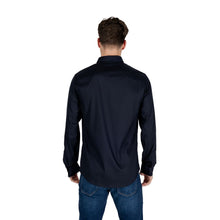 Blue Lyocell Shirt Armani Exchange