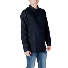Blue Linen Shirt Armani Exchange