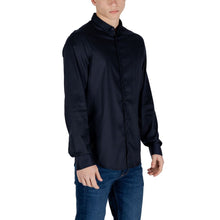 Blue Lyocell Shirt Armani Exchange