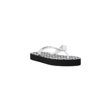 Black And White Rubber Flip-Flop Sandal Armani Exchange
