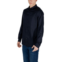 Blue Lyocell Shirt Armani Exchange