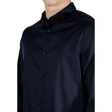Blue Lyocell Shirt Armani Exchange