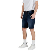 Blue Cotton Bermuda Armani Exchange