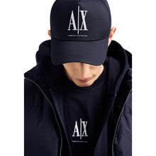Blue Cotton Caps Baseball Hat Armani Exchange
