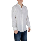 Armani Exchange White Linen Dress Shirt