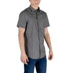 Armani Exchange Black Cotton Shortsleeve Shirt
