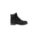 Timberland Black Leather Lace-Up Boots