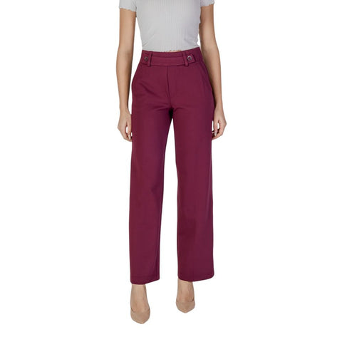 Purple Viscose Pant Street One