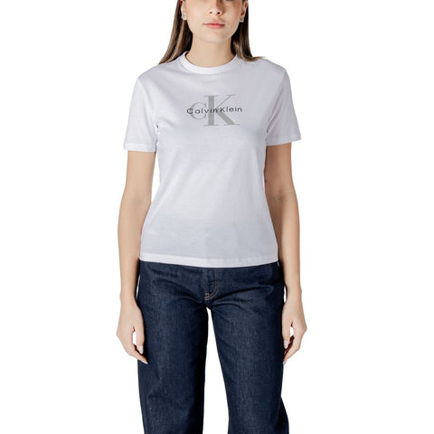 White Cotton T-Shirt Calvin Klein Jeans