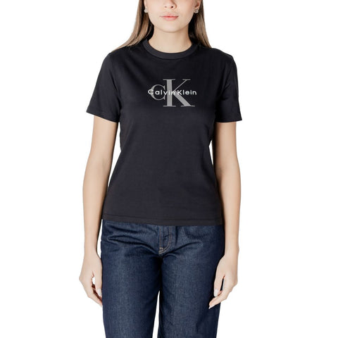 Black Cotton T-Shirt Calvin Klein Jeans