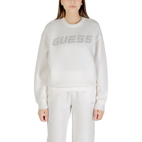 Cream Viscose Sweatshirt Guess Active