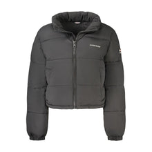 Black Polyester Jackets & Coat Guess Jeans