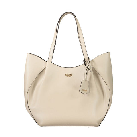 Beige Polyethylene Women Handbag Guess Jeans