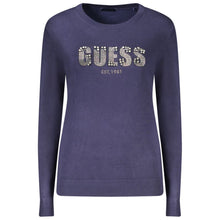 Blue Viscose Women Sweater Guess Jeans