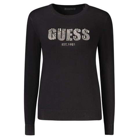 Black Viscose Women Sweater Guess Jeans