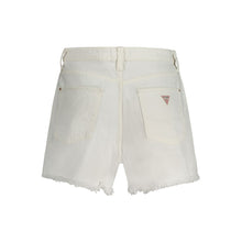 White Cotton Short Guess Jeans