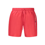 Tommy Hilfiger Red Polyester Men's Swim Trunk