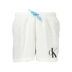 Calvin Klein Bianco Recycled Polyester Men's Swim Boxer