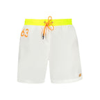 Norway 1963 White Polyamide Men's Swim Trunk