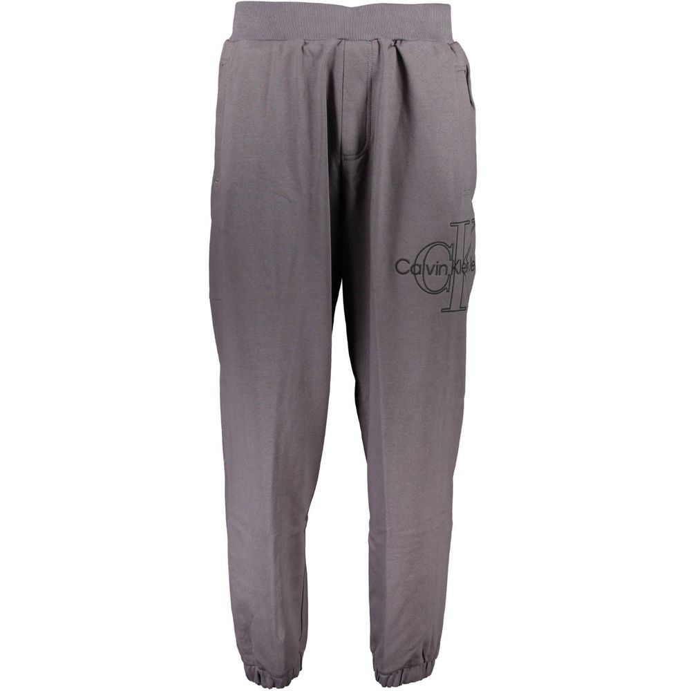 Calvin Klein Grigio Cotton Mens Sweatpant