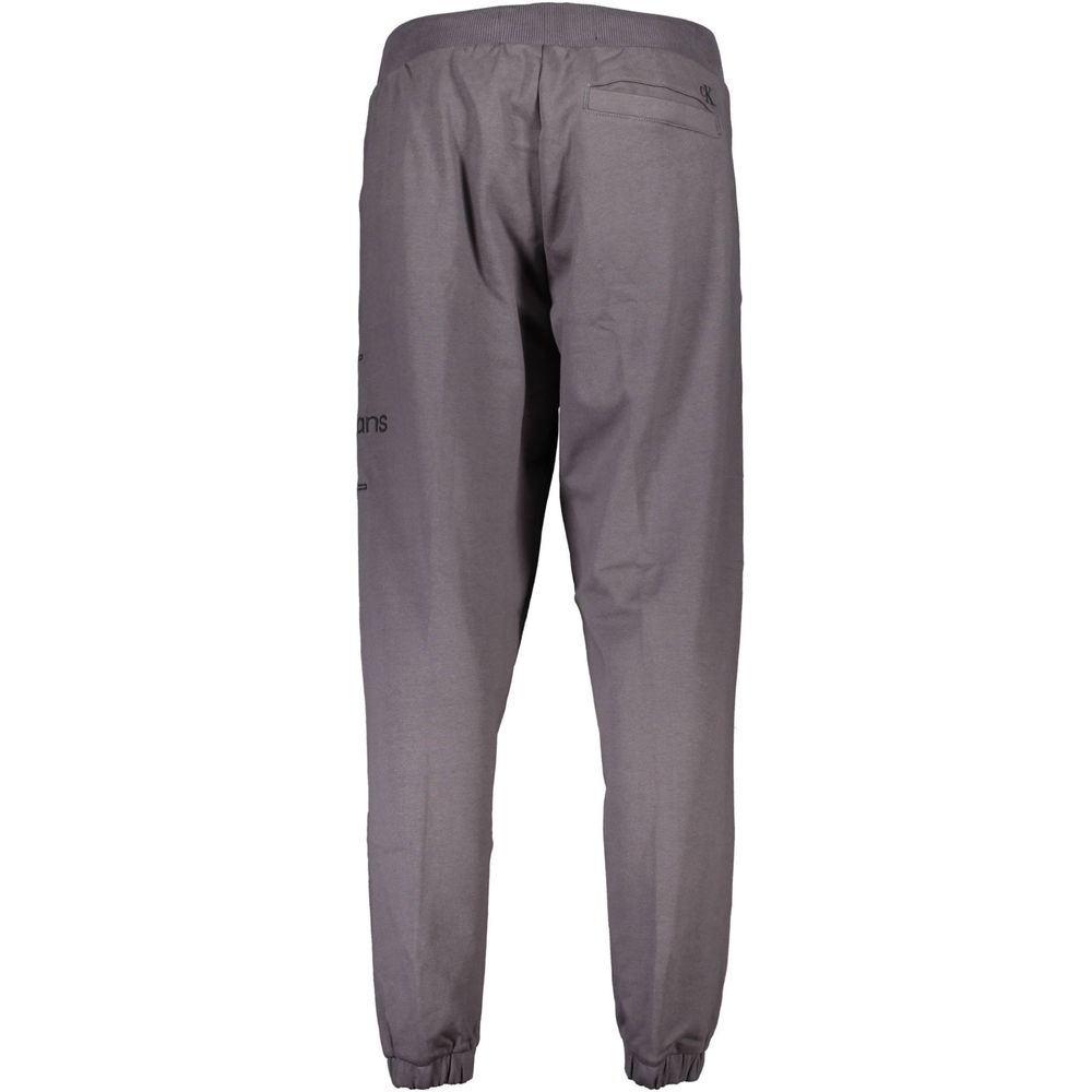 Calvin Klein Grigio Cotton Mens Sweatpant