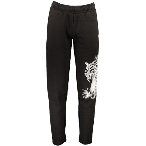 Black Cotton Pant Cavalli Class