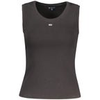 Tommy Hilfiger Black Cotton Women Tank Top