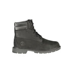 Timberland Nero Leather Women Ankle Boot