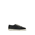Dolce & Gabbana Black Calf Leather Bos Taurus Low Top Sneakers