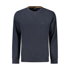 Hugo Boss Blue Cotton Men Sweatshirt