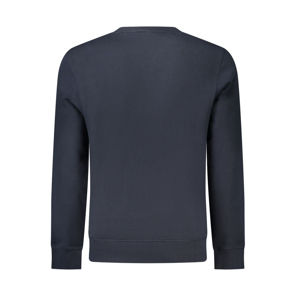 Hugo Boss Blue Cotton Men Sweatshirt