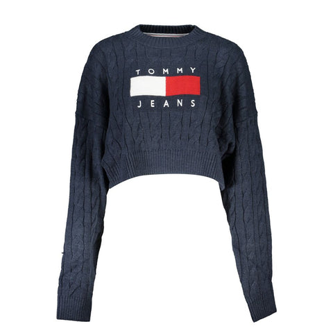 Blue Polyester Sweater Tommy Hilfiger
