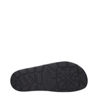 Off-White Black Cotton Slippers