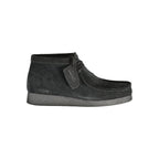 Clarks Black Leather Men Sneaker