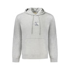 Calvin Klein Gray Cotton Mens Hooded Sweater