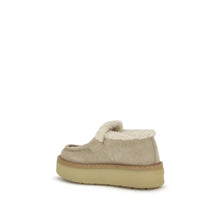 Prada Suede Loafers with shearling