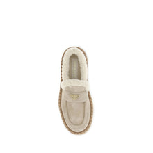 Prada Suede Loafers with shearling