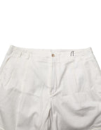 Dolce & Gabbana White Cotton Mid Waist Men Bermuda Shorts