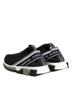 Dolce & Gabbana Black Slip On Sorrento Low Top Sneakers Shoes