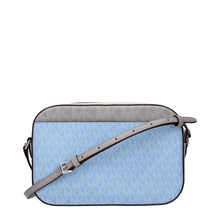 Michael Kors Light Blue Fabric Crossbody Bags